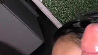 Magrinha Swallows Tatted Stud's Load in Abandoned Rio House