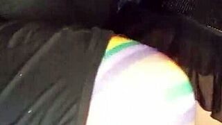 crossdresser pounds brunette's tight ass in heated encounter