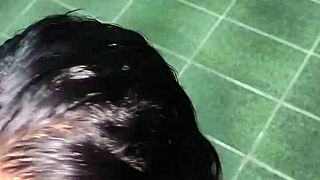 Magrinha Swallows Tatted Stud's Load in Abandoned Rio House