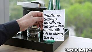 blindfolded blonde milf mysha mynx facefucked hard by aggressive stud