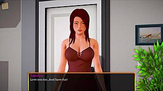 Brunette with big ass takes monster cock in new family scene