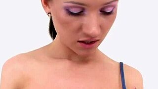 skinny sasha rose grips monster cock with tight ass