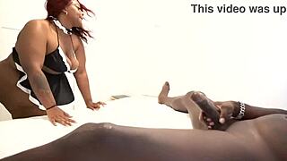 plump ebony with monster booty cheeks clapped by huge black cock