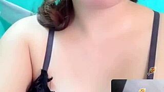 live bigo tease unveils throbbing massive tits in hypnotic display