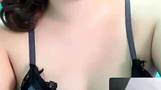 live bigo tease unveils throbbing massive tits in hypnotic display