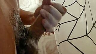 Masturbating Hard In The Shower Part 2!