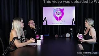 mary red queen and bruna carlos in sheer red cast