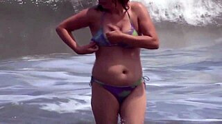 i explode! beach masturbation fix on huge throbbing cock!