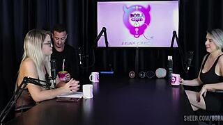 mary red queen and bruna carlos in sheer red cast