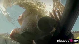 Bubble-covered ebony milf misty stone washes car nude with petite teen friends