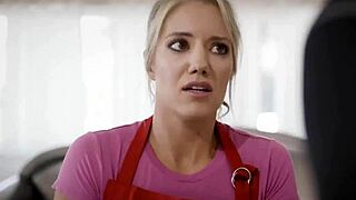 Blonde maid dares double penetration threesome with hardcore anal