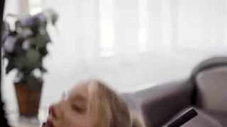 Blonde maid dares double penetration threesome with hardcore anal