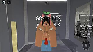 roblox turns into blonde big ass whore sex 😈🍑