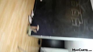 little laura tidies apartment bent over then cleans cock pov style