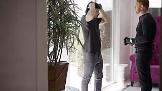 Blonde maid dares double penetration threesome with hardcore anal