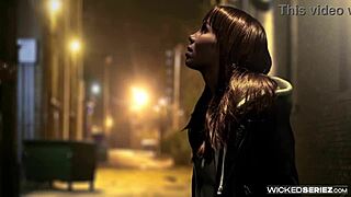 capri anderson swings into spider-man parody action riding hard in scene 3