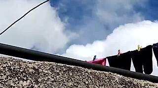 Milf neighbor's soaked panties tease intense masturbation session