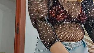 shoving shorts deep in ass during live stream fun