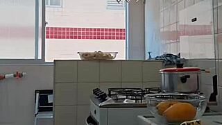 shoving shorts deep in ass during live stream fun