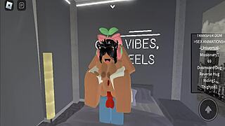 roblox turns into blonde big ass whore sex 😈🍑