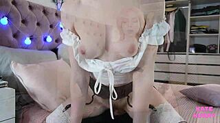 guy pounds kate kuray's juicy tight pussy in rough homemade fuck