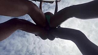 Latina pornstar gets roughly assfucked by friends in wild interracial amateur woods gangbang