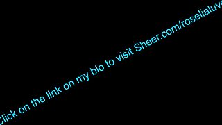 Roselialuve's curvy pussy creampied after deep tongue licking