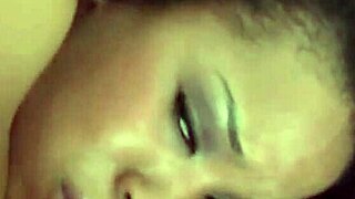 uhh my fat ebony ass loves that big black cock stretching me rough up close