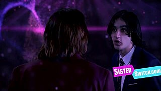 Teens swap partners in intense taboo group fuck session