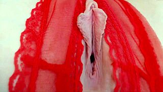 redhead savors intense toy session up close