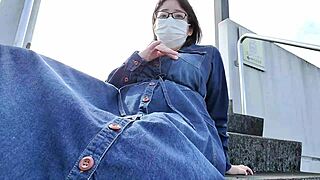 a chubby married japanese bride masturbates outdoors feeling intense pleasure full vid