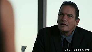 Rich Stud Pounds Tanned Brunette Babe Hard In Mansion