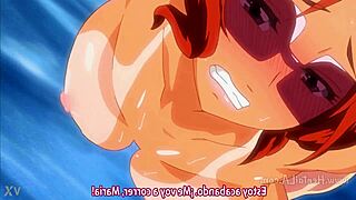 WHOA, REDHEAD HENTAI BABE SHAKES HER MASSIVE TITS LIKE CRAZY!! 🔥🍒