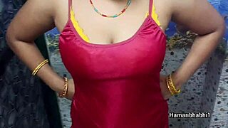 Sexy indian bhabhi seduces with steamy bath curves glistening wet