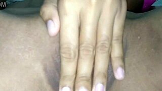 horny student babe flashes her smooth wet slit