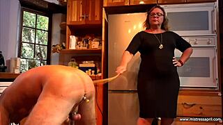 Mistress april binds patient for electro cock clinic domination