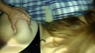 Curvy secretary's after-hours proposal leads to doggystyle in bed