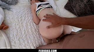 old stud pounds petite shaved teen pussy missionary doggystyle