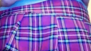 Intriguing Shemale Fists Herself with Massive Dildo