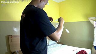 Suggestive Young Wife Teases Her Curves