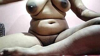 raw pounding of lonely mature's huge saggy tits at home