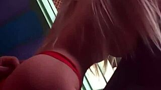 Blonde Fuck Doll's Ass Filled with Deep Hand Thrill