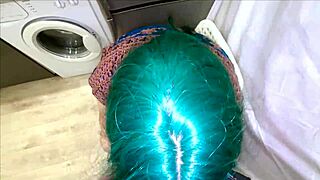 mature babe bends over spreads big ass cheeks for deep anal pounding