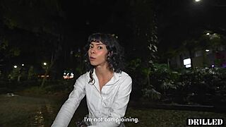 park pickup turns into wild outdoor threesome with cute latina