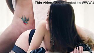 pretty slut teases huge cock before swallowing cum in wet facial frenzy