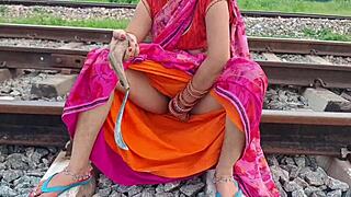 Desi village hottie SCREAMS as she FUCKS field lover OUTDOOR wild passion!