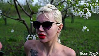 wanna see gardener facefuck this slut outdoors cum down her throat?