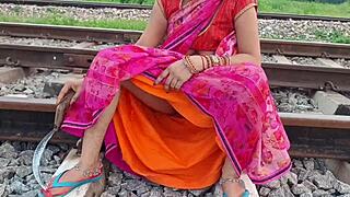 Desi village hottie SCREAMS as she FUCKS field lover OUTDOOR wild passion!