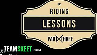 city babe turns slut on ranch learning dirty riding from older ranch hand