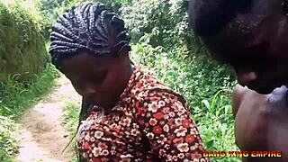 I bone village ebony slut with huge BBC